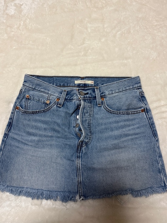Levi's Dresses & Skirts - Levi's Light Blue Button-Front Denim Mini Skirt